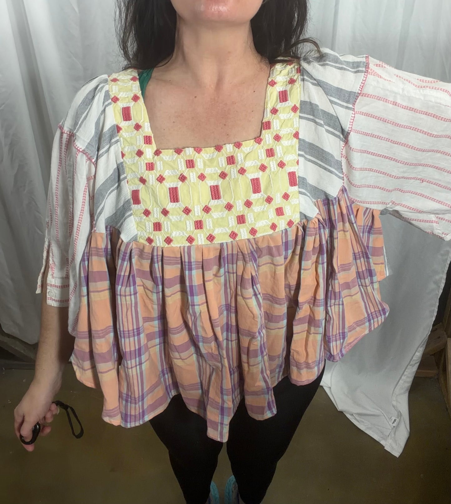 Camelia Blouse, fits XS to 2X