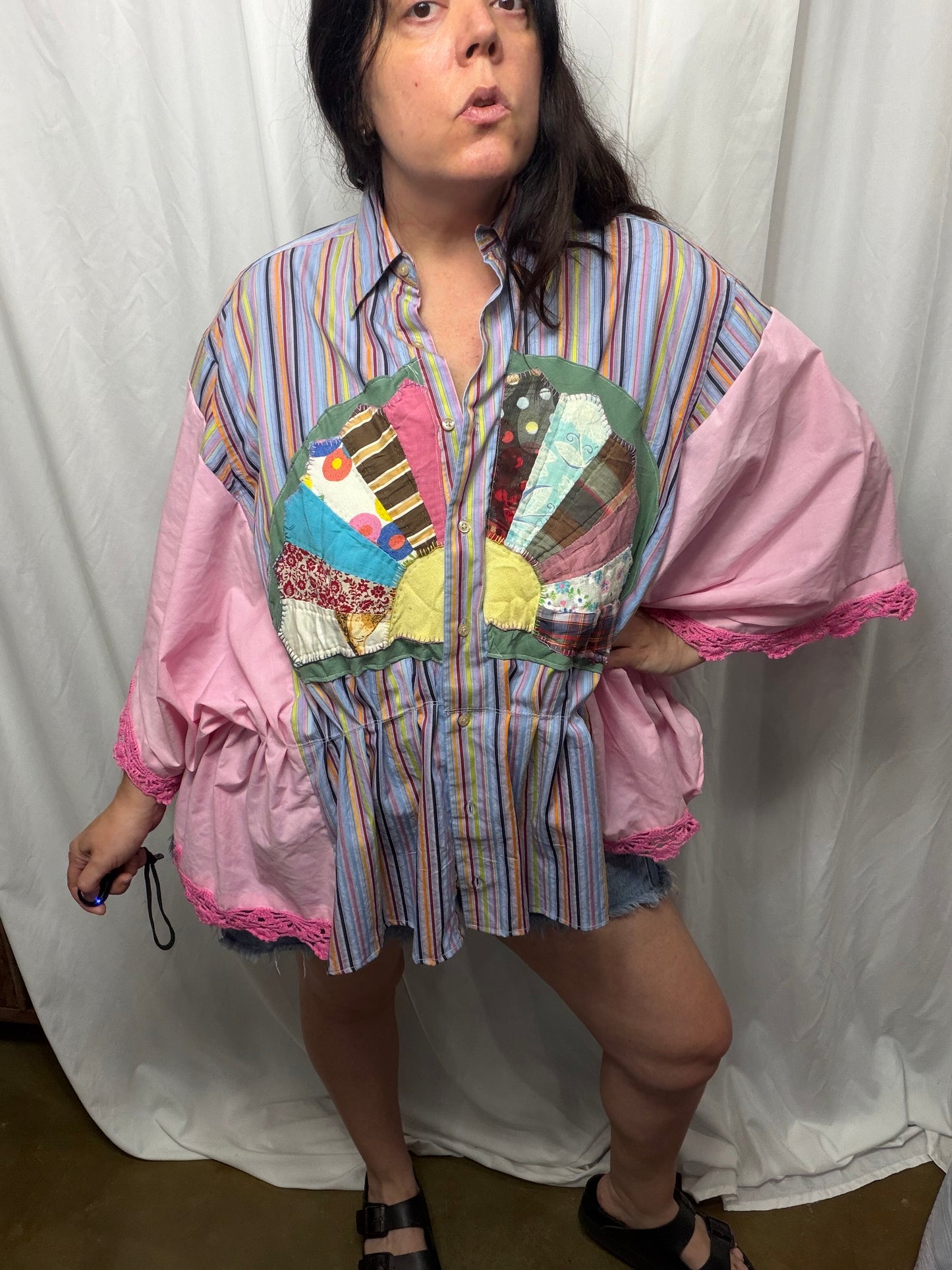 Dresden Blouse/Kimono, fits S/M to 3X