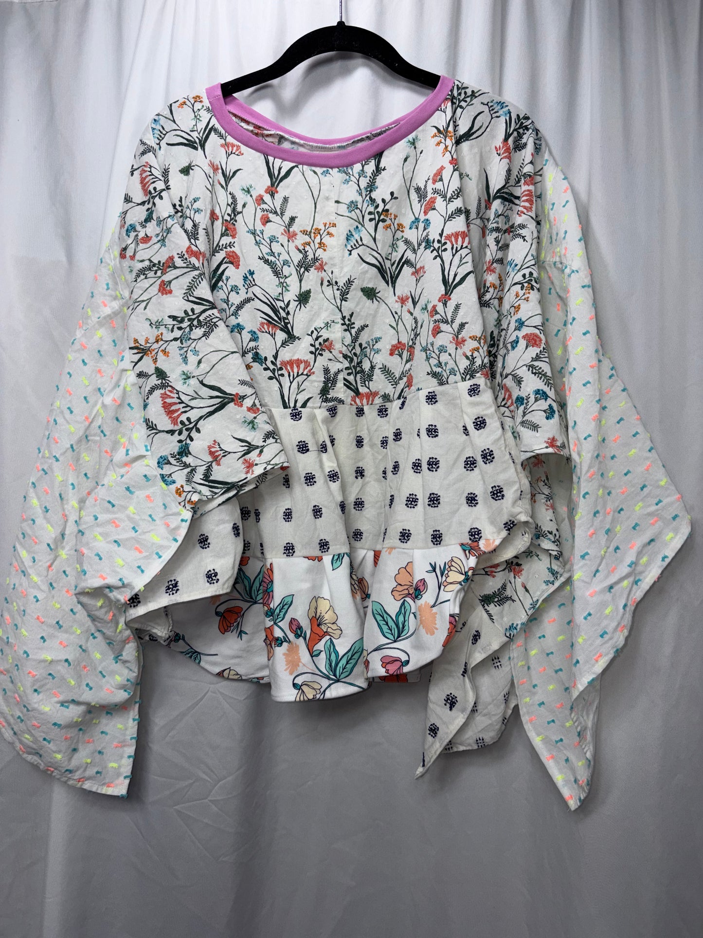 Fern Poncho/Blouse, fits XS to 3X