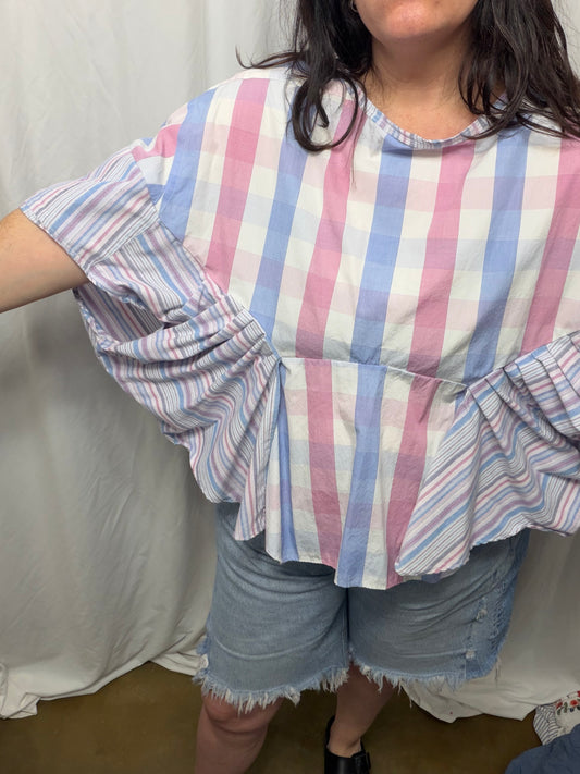 Reversible Georgette Blouse fits XS to 3X