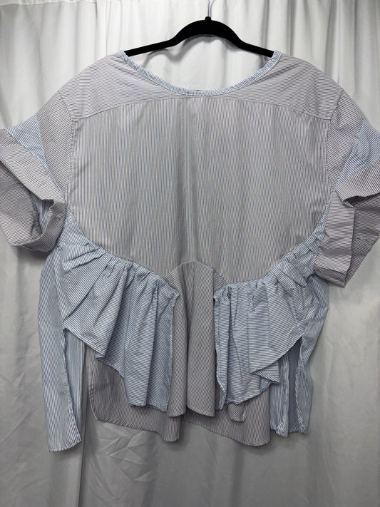 Reversible Georgette Blouse, fits S/M to XL