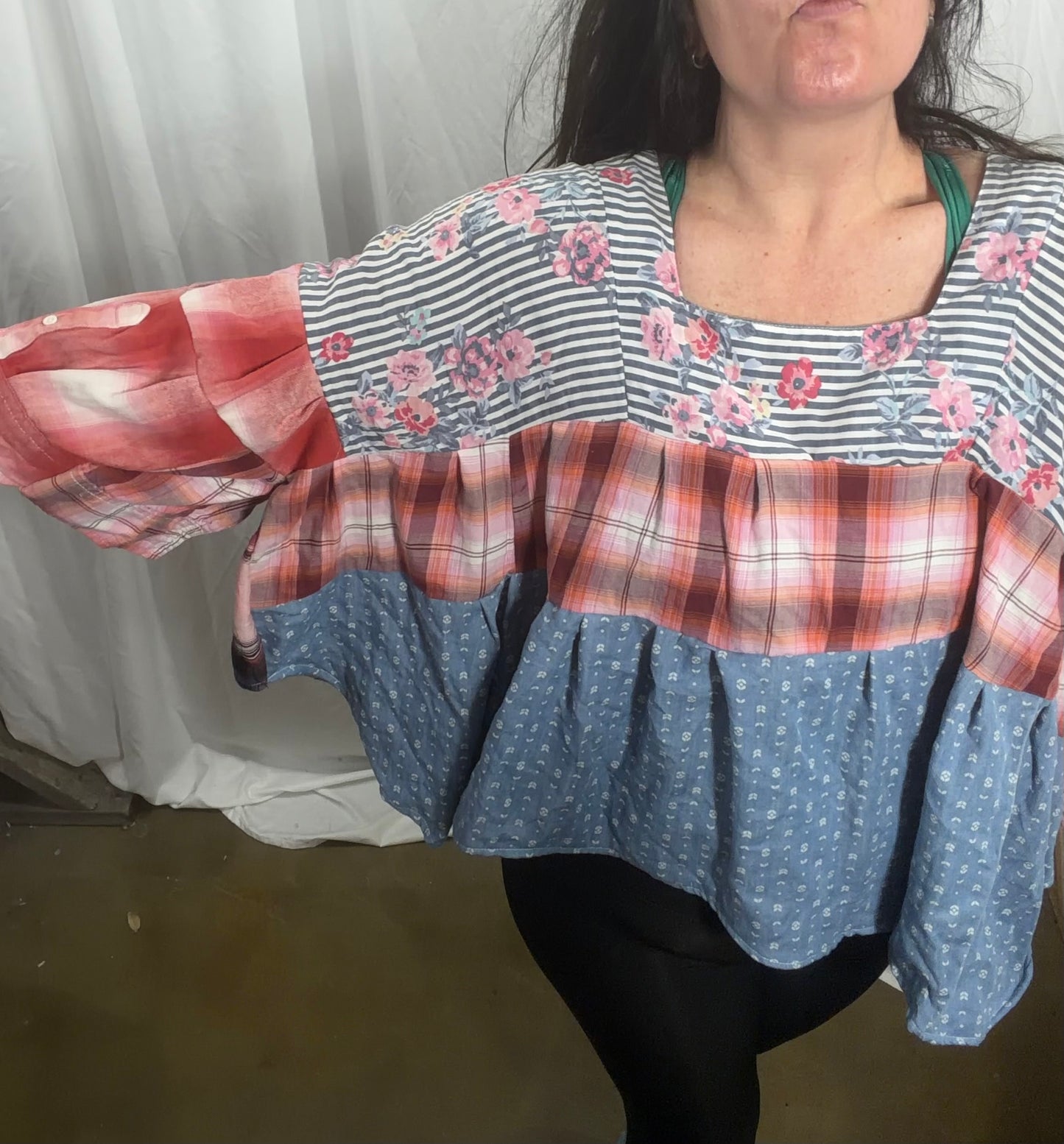 Camelia Blouse, fits XS to 3X