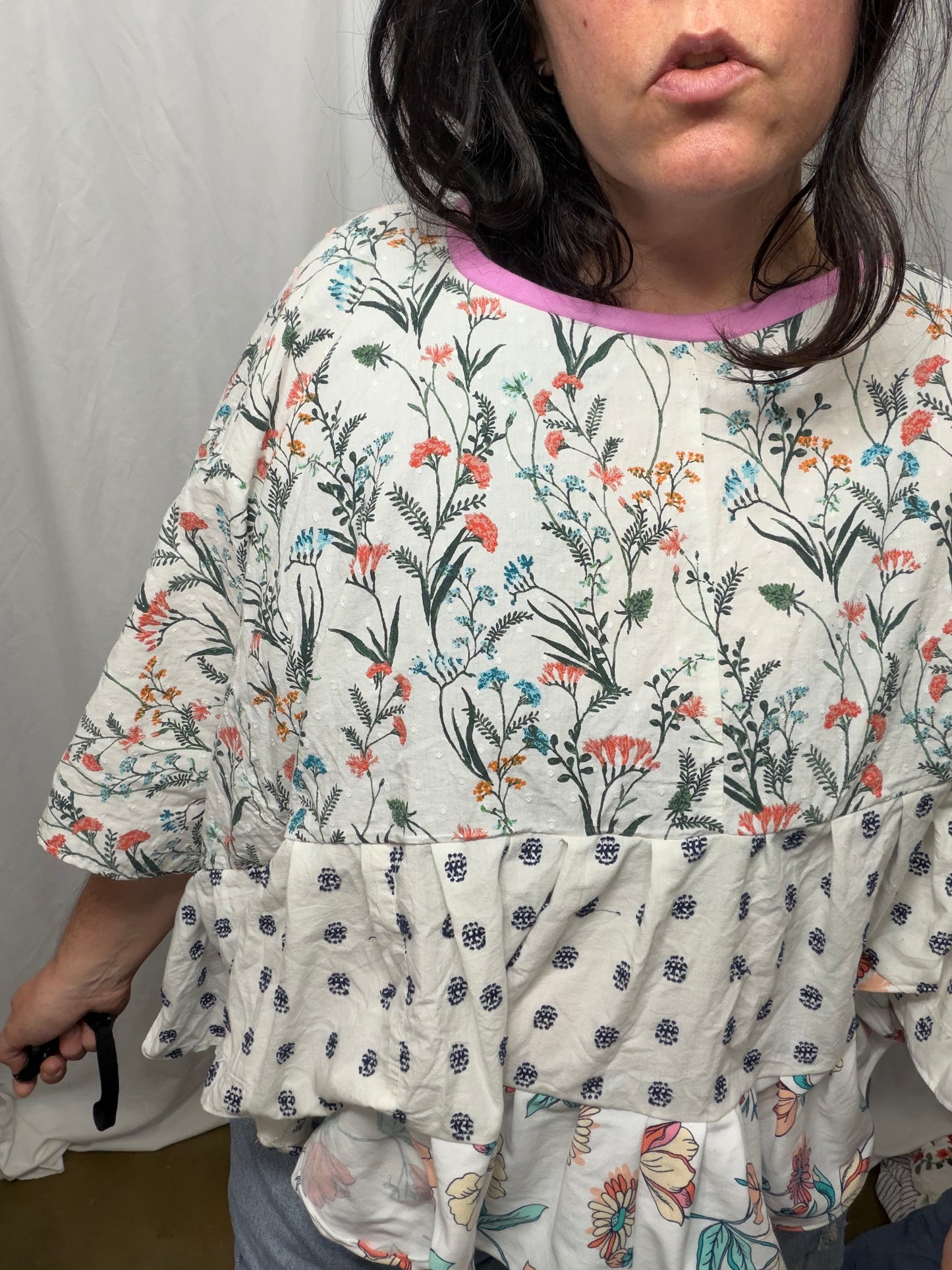 Fern Poncho/Blouse, fits XS to 3X