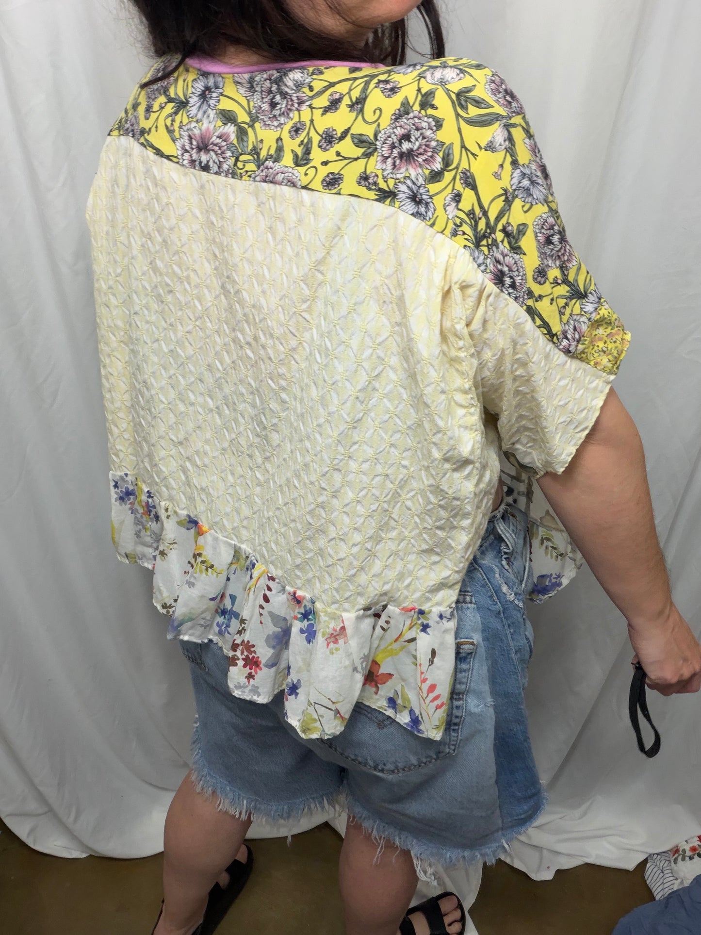 Fern Poncho Blouse, fits XS to 3X