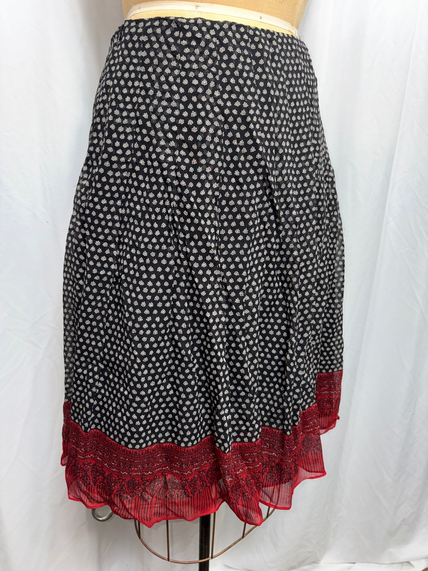 Vintage Silk Anne Klein Skirt, Fits M/L