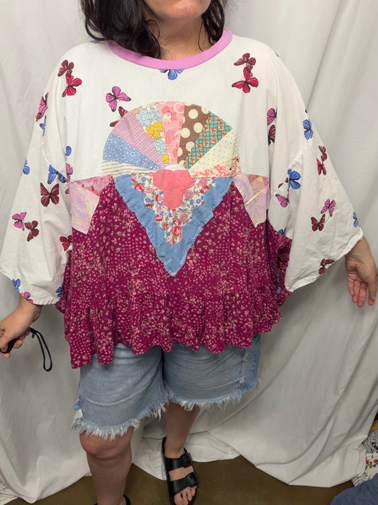 Mimosa Blouse, fits S/M to 4X
