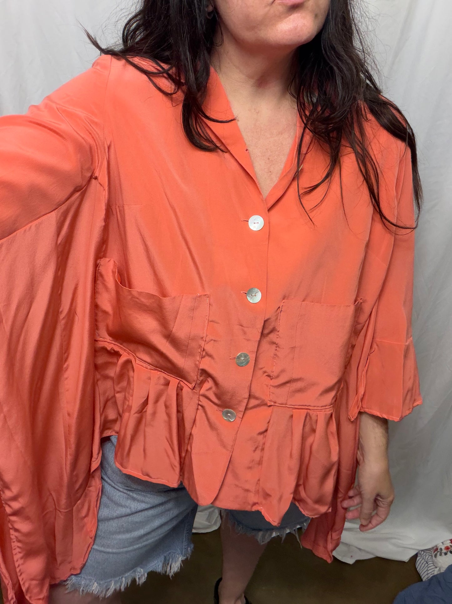 Silk Jacket/Blouse, Free Size