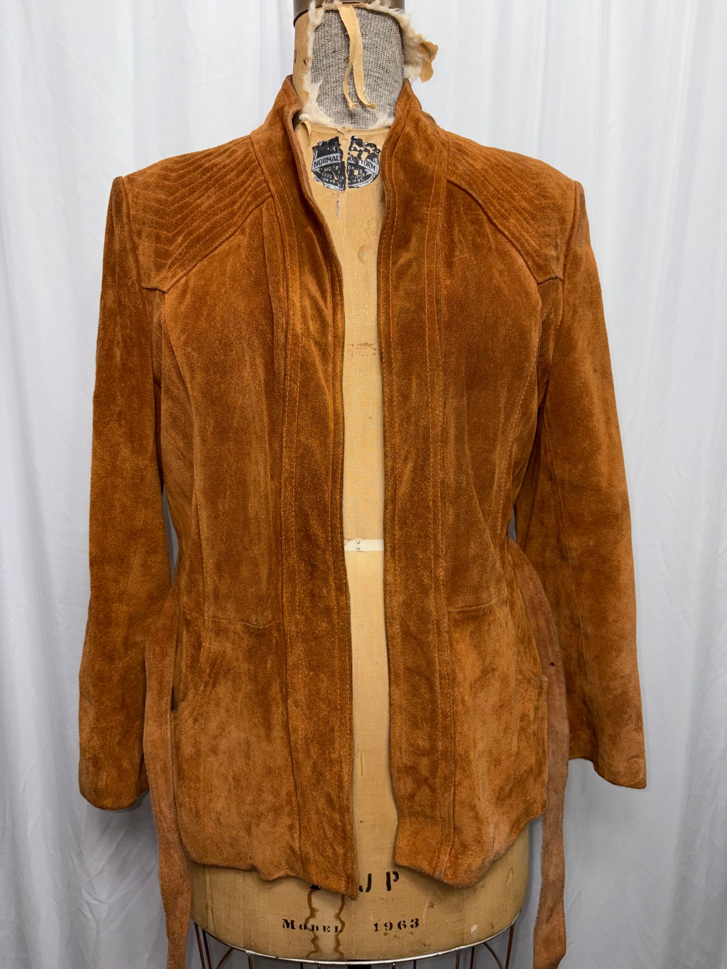 Vintage Suede Jacket, Fits XS to M