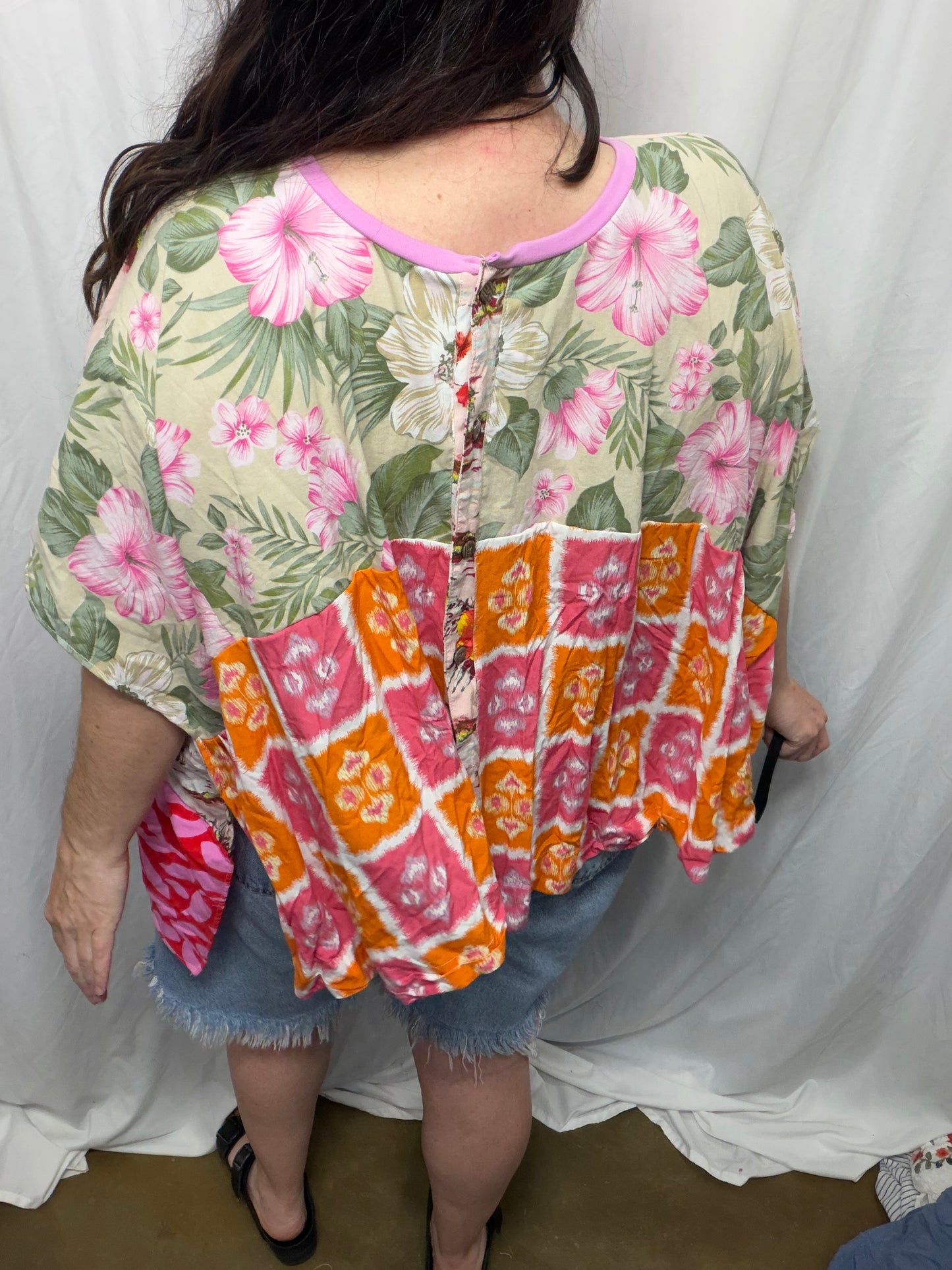 Reversible Kimono/Blouse, fits XS to 3X