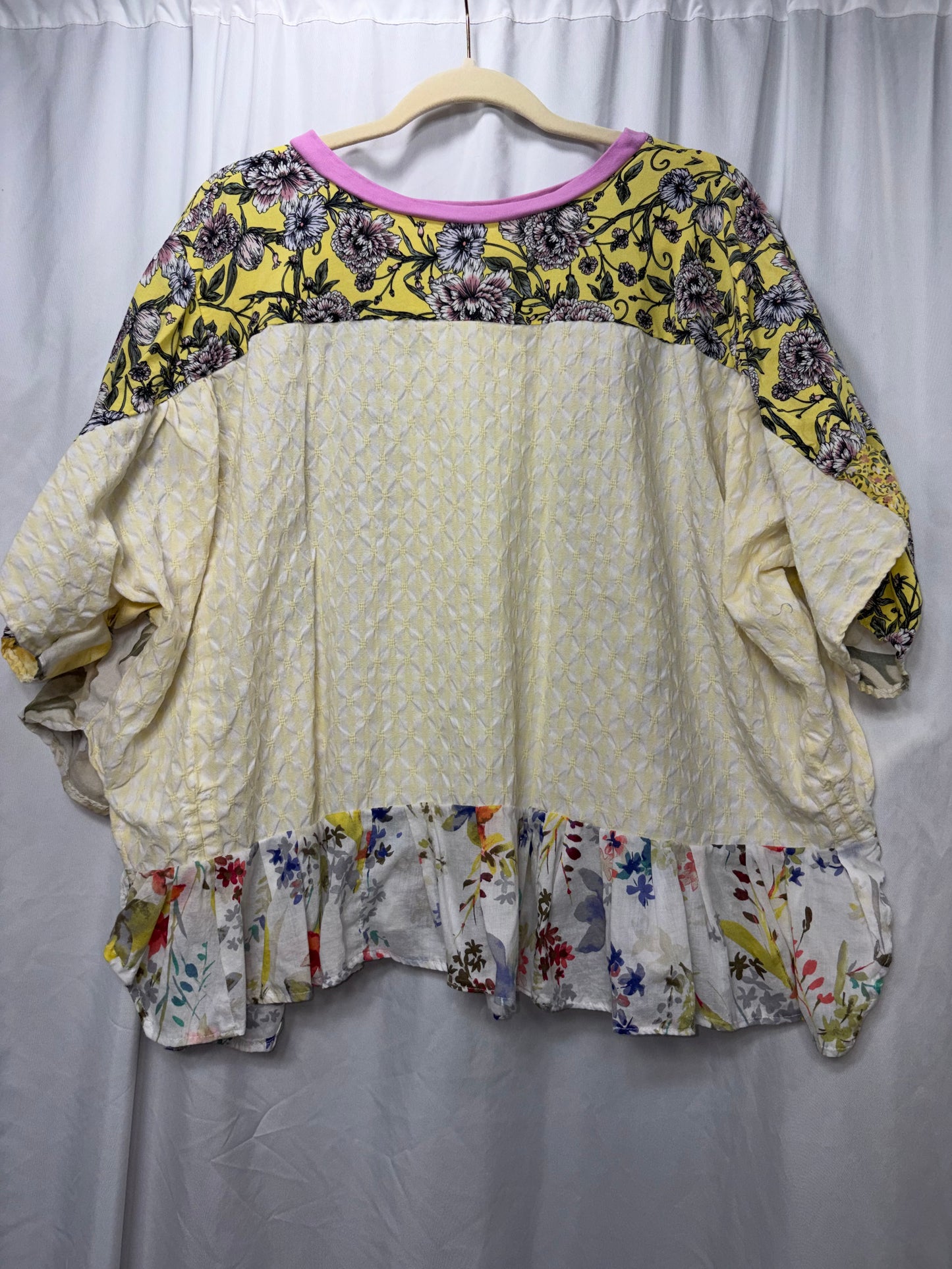 Fern Poncho Blouse, fits XS to 3X