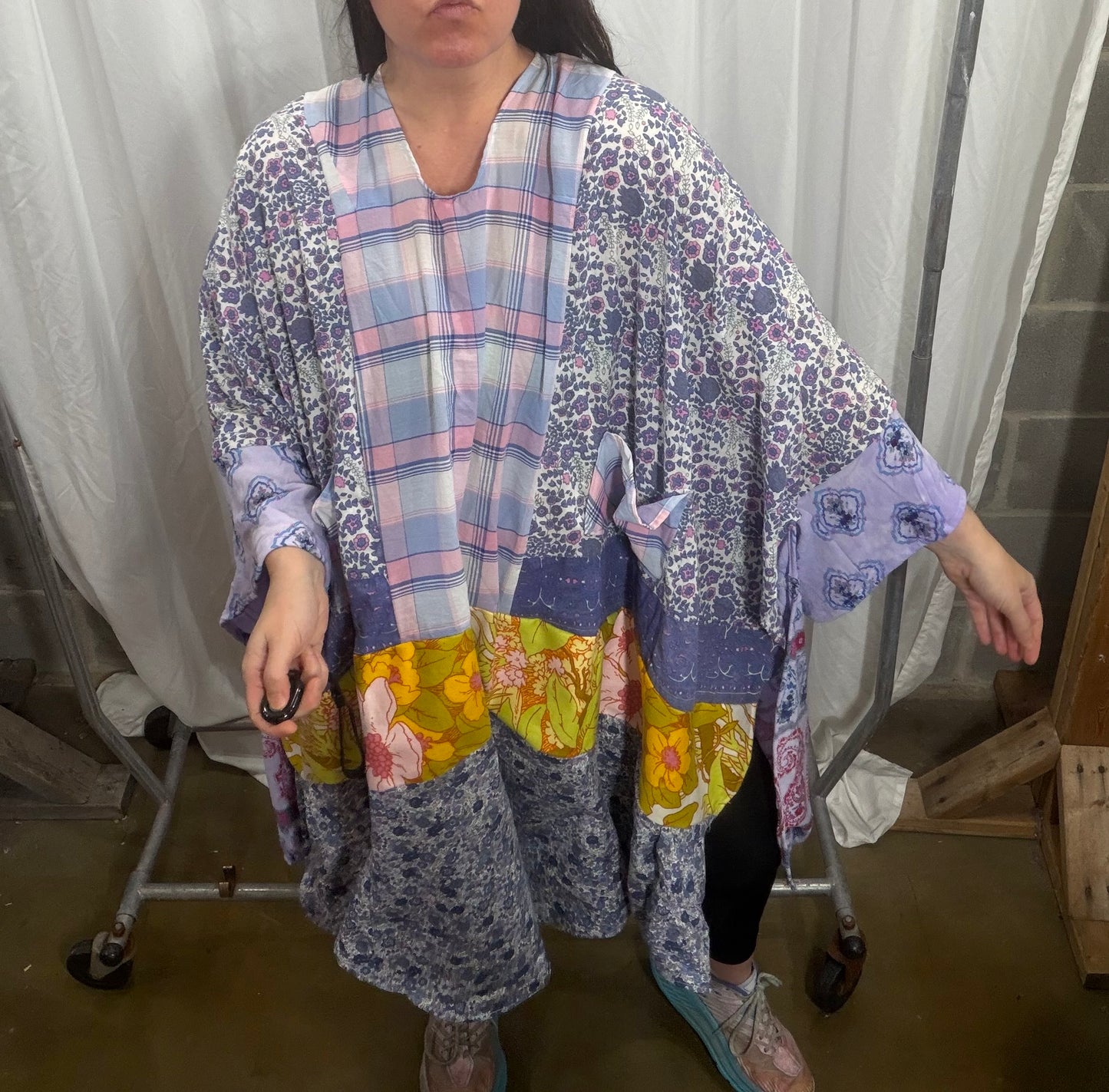 Free Size Camelia Poncho