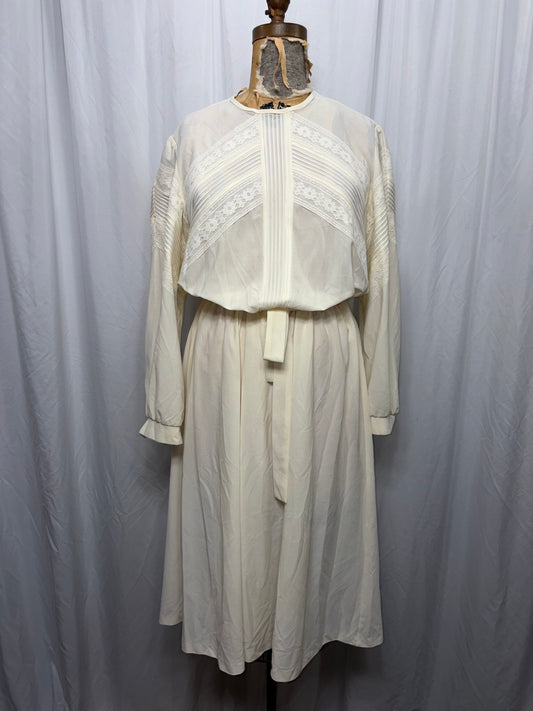 Vintage Polyester Dress, Fits S to L