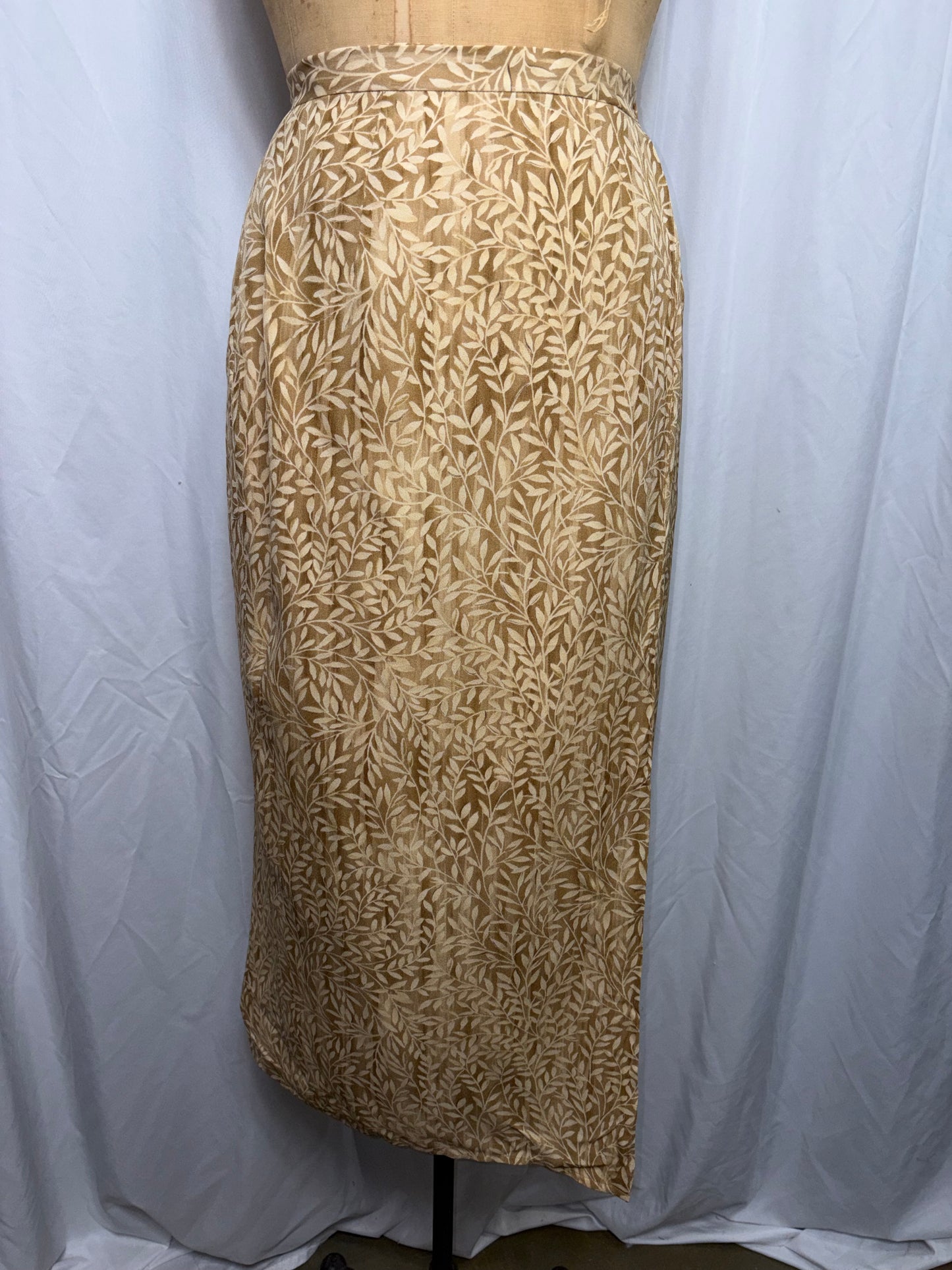 Vintage Ann Taylor Silk Wrap Skirt, fits XS to S