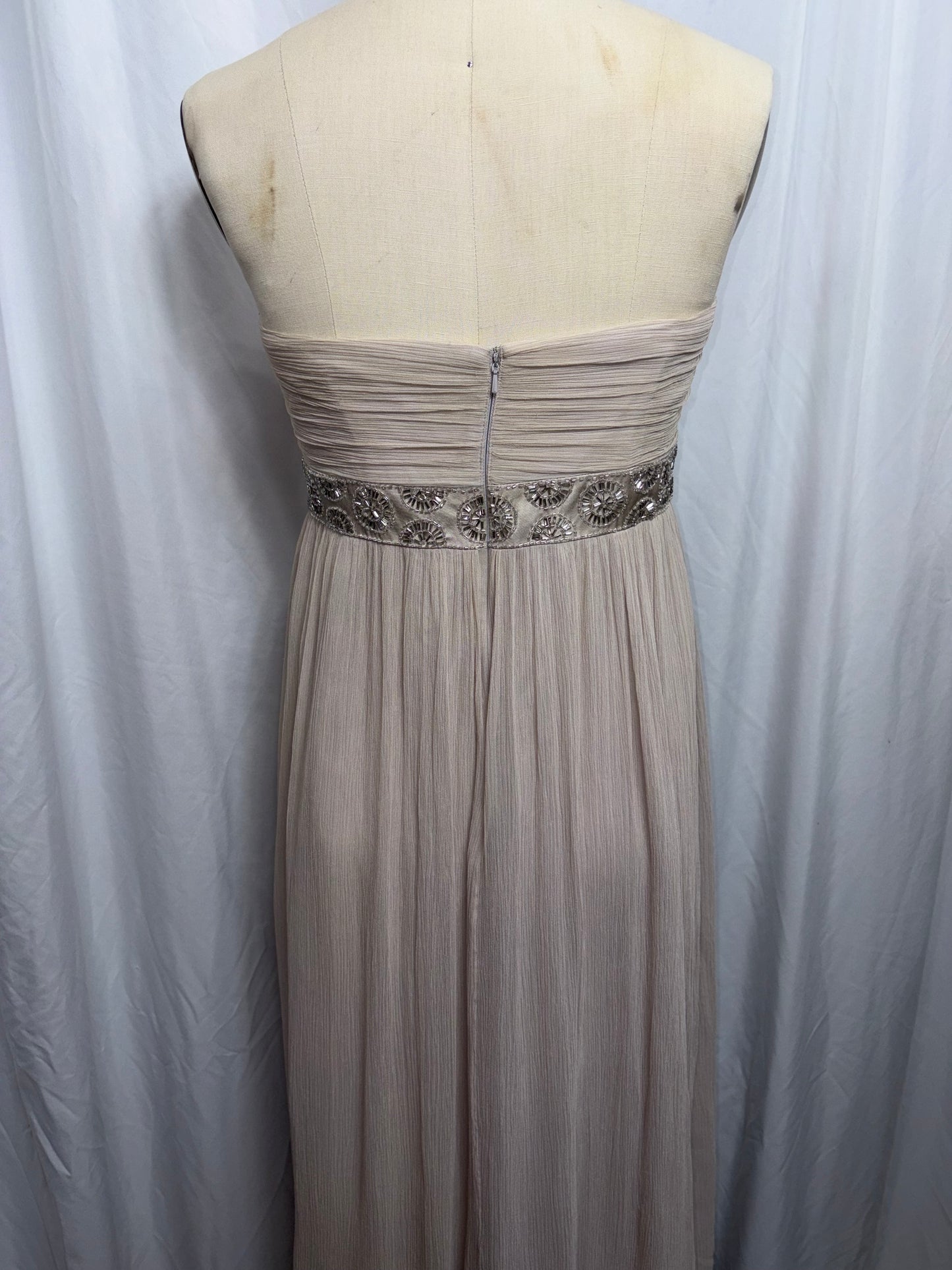 Vintage Silk Evening Gown, Fits M to L