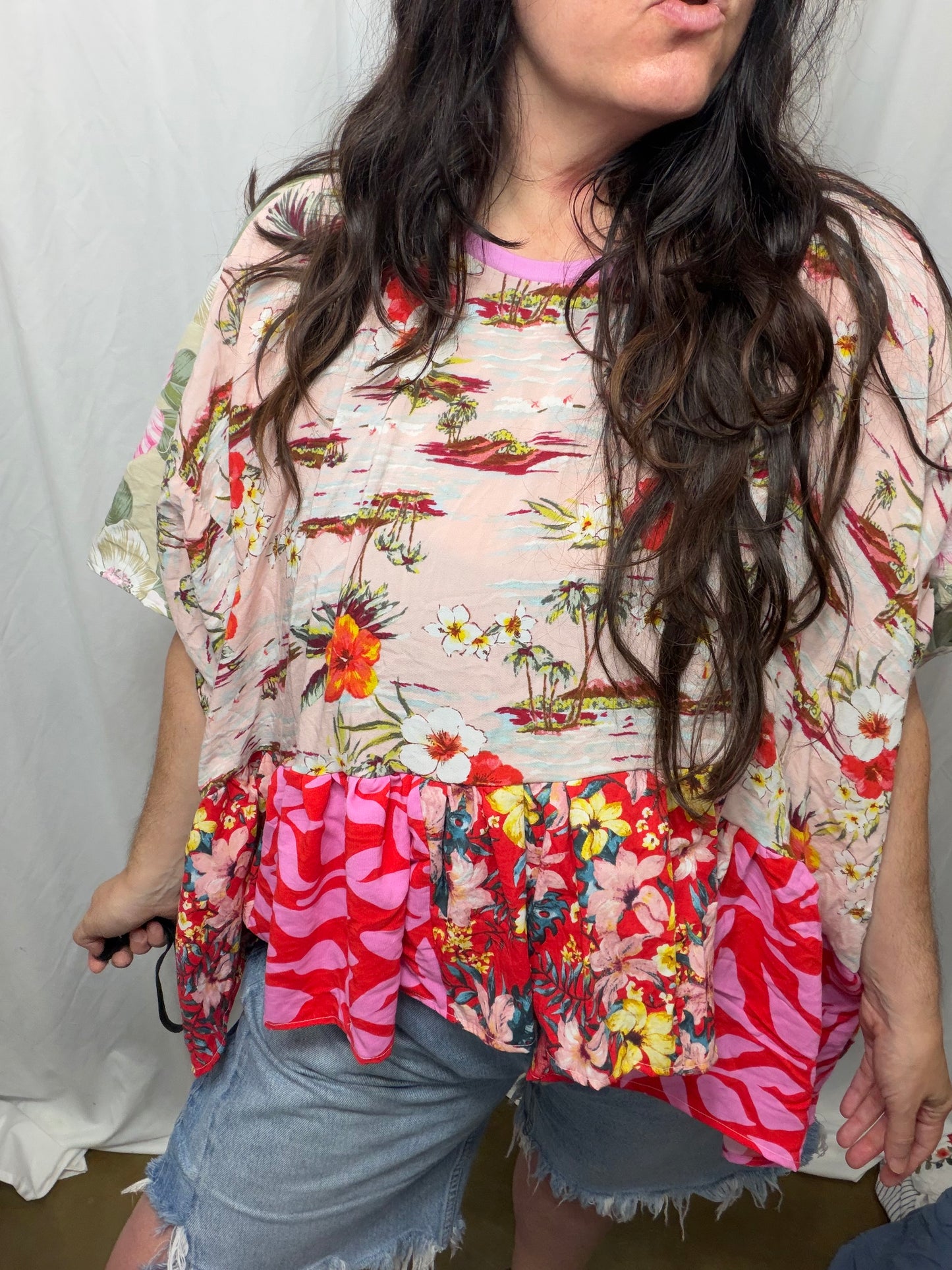 Reversible Kimono/Blouse, fits XS to 3X