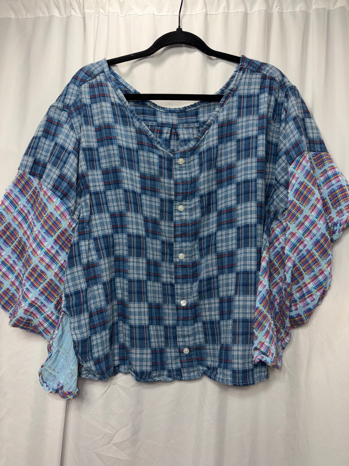 Reversible Georgette Blouse, fits XS to 3X