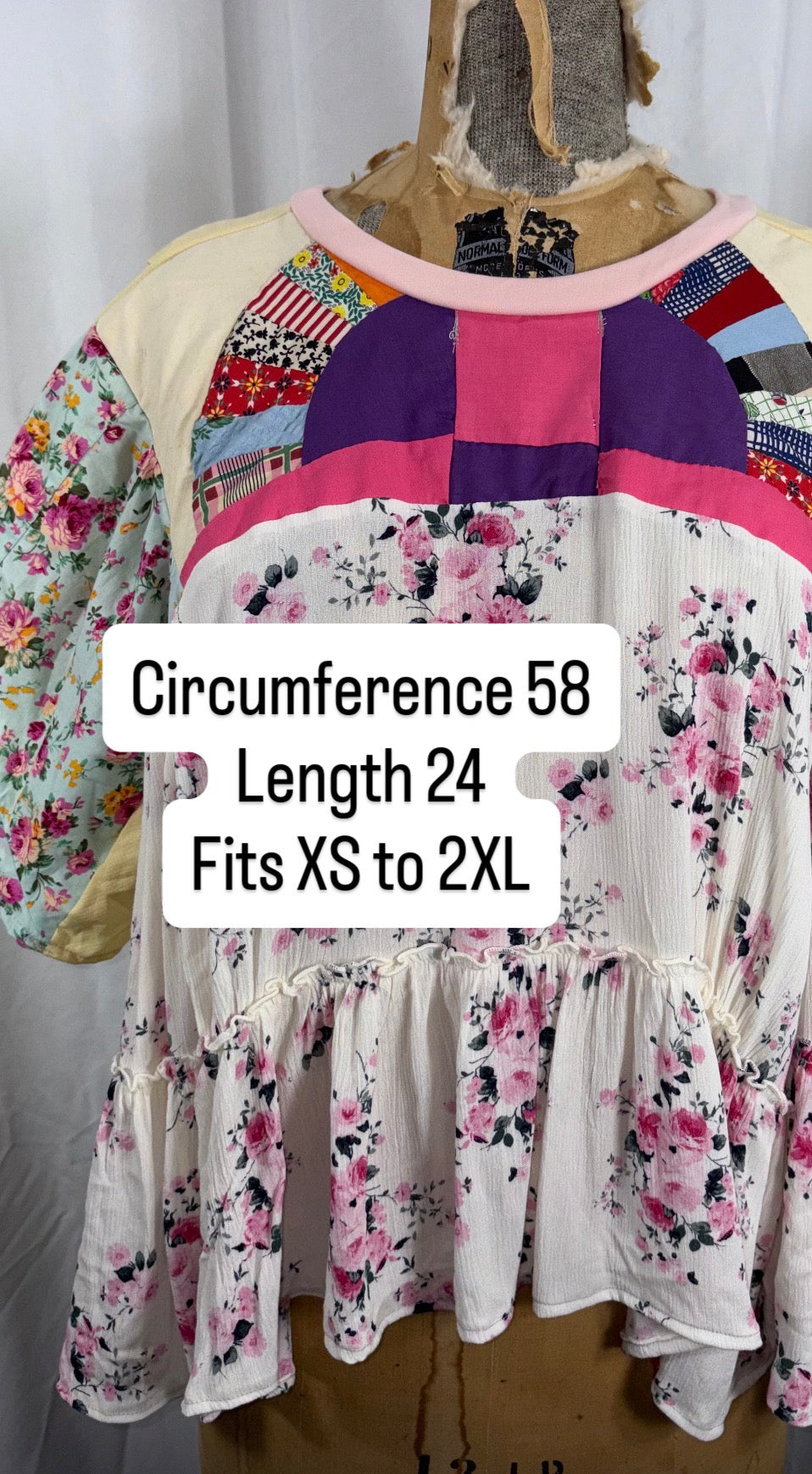 Phlox Top, Fits XS to 2XL