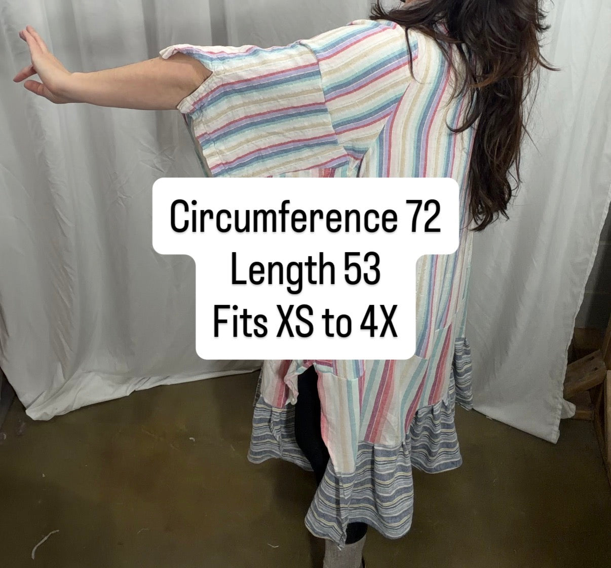 Tulip Duster/Kimono/Maxi Top, Fits XS to 4X