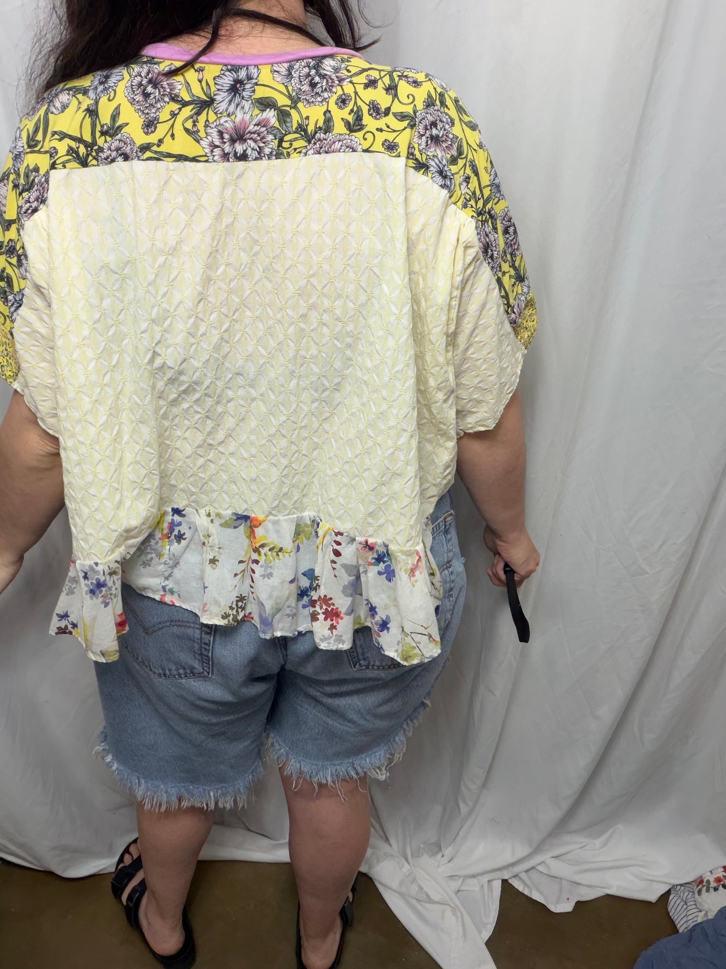 Fern Poncho Blouse, fits XS to 3X