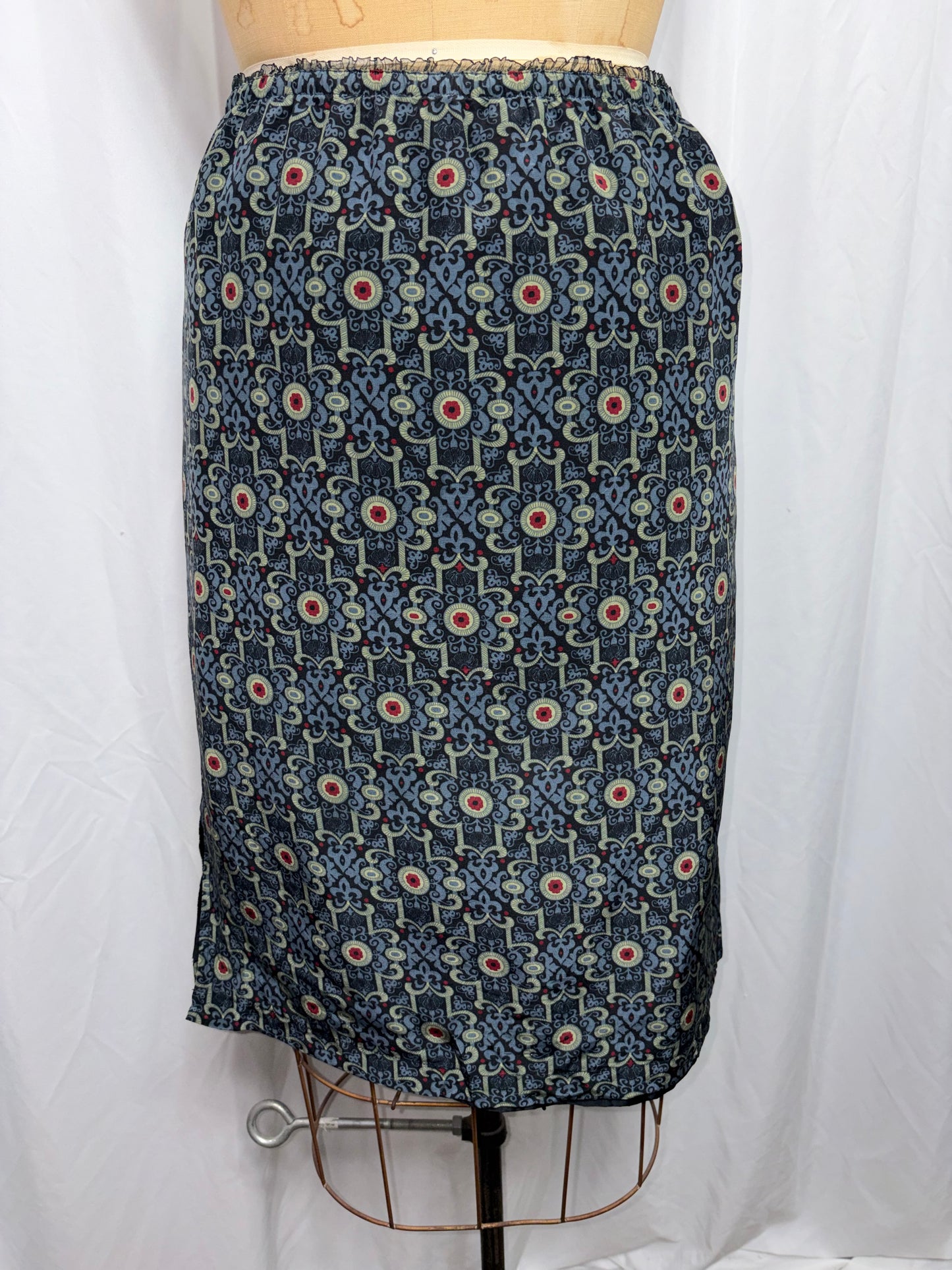 Vintage Y2K Silk Skirt, fits M/L