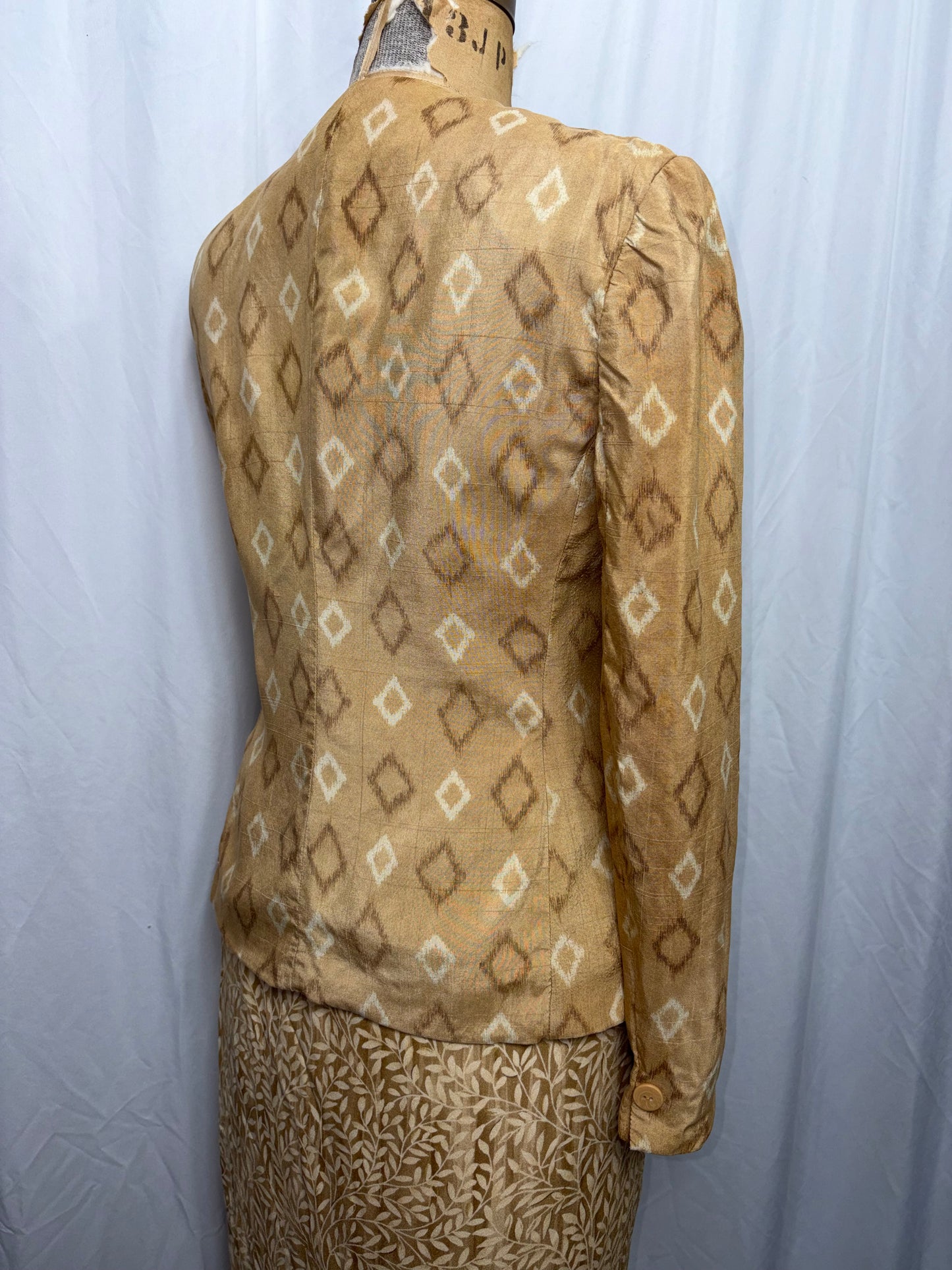 Vintage Silk Blazer, Fits S-M-L