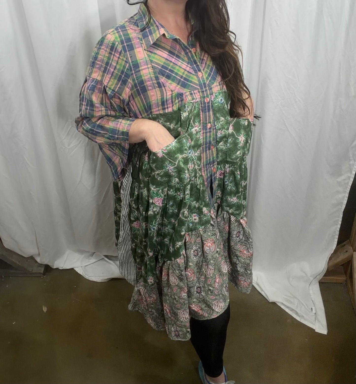 XS to XL Camelia Duster/Maxi Top