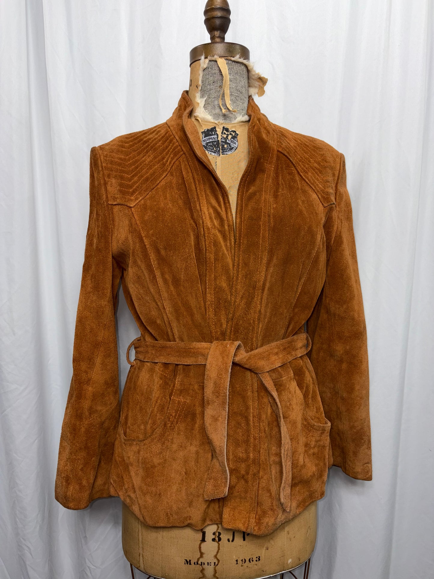 Vintage Suede Jacket, Fits XS to M