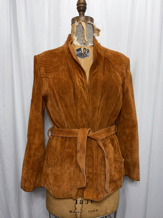 Vintage Suede Jacket, Fits XS to M