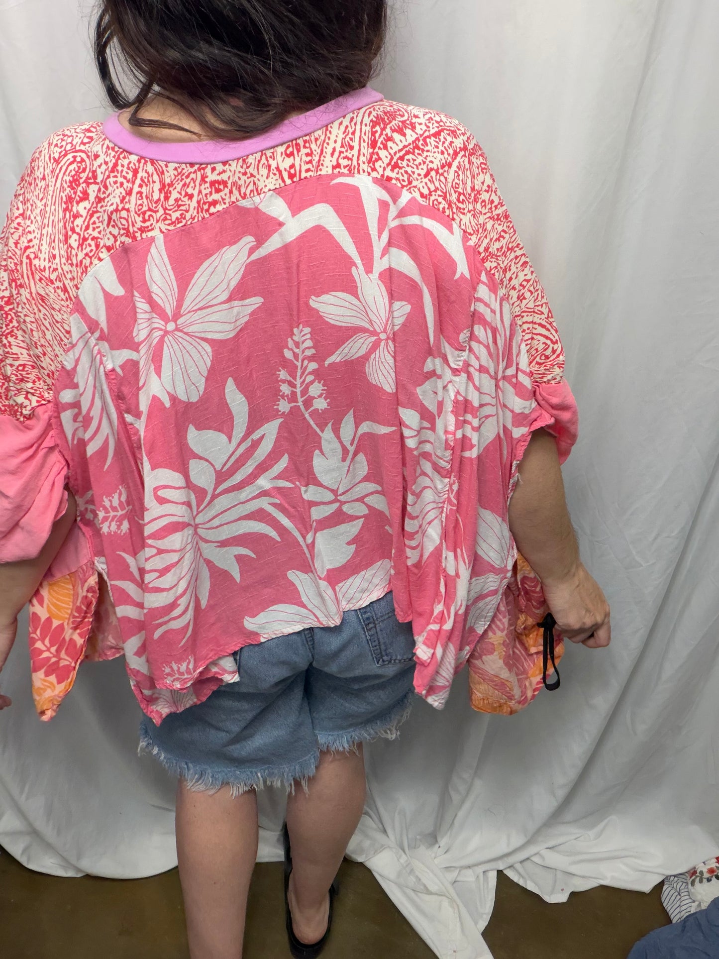 Fern Poncho Blouse, Free Size