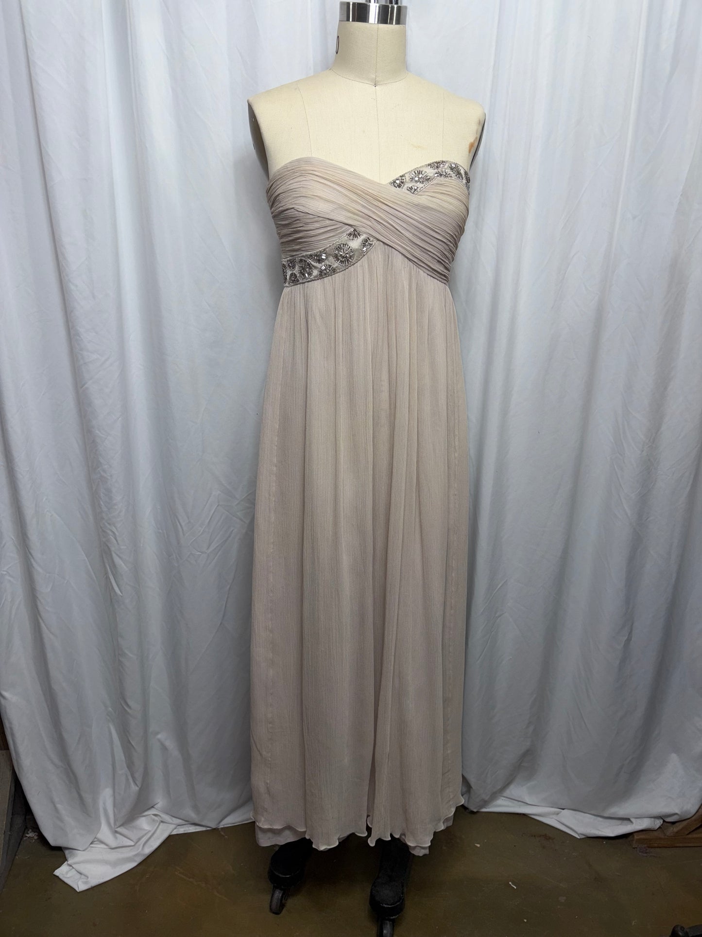 Vintage Silk Evening Gown, Fits M to L