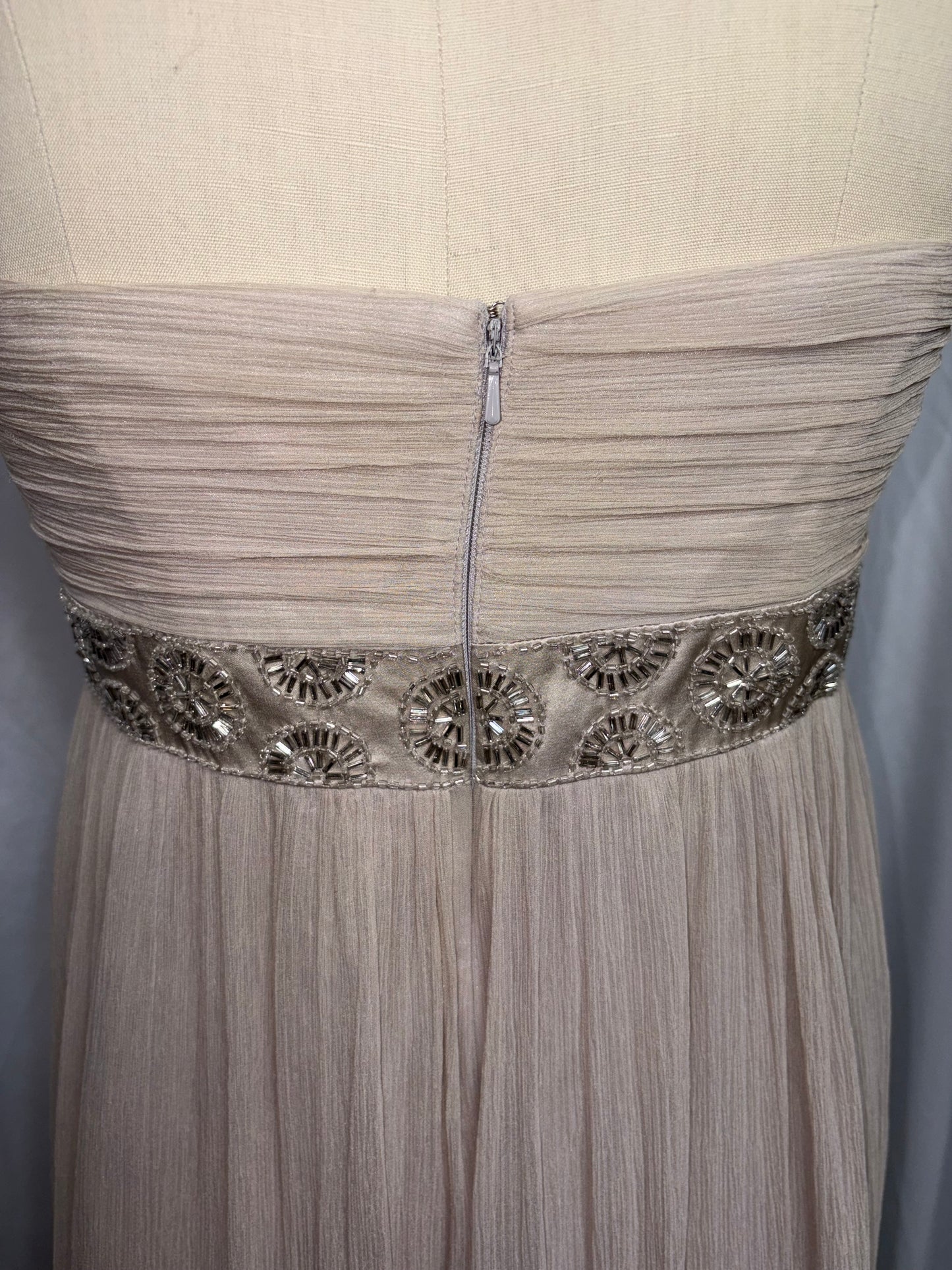 Vintage Silk Evening Gown, Fits M to L