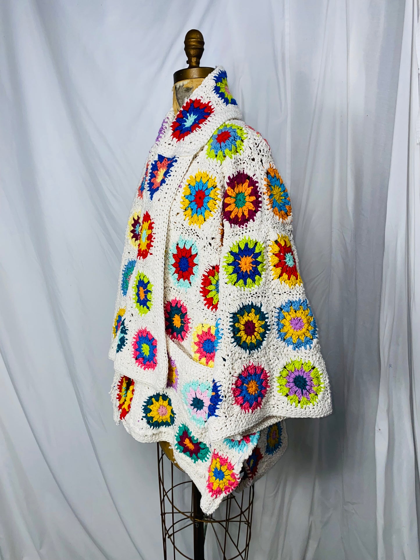 S-M-L-XL All Cotton Crochet Coat