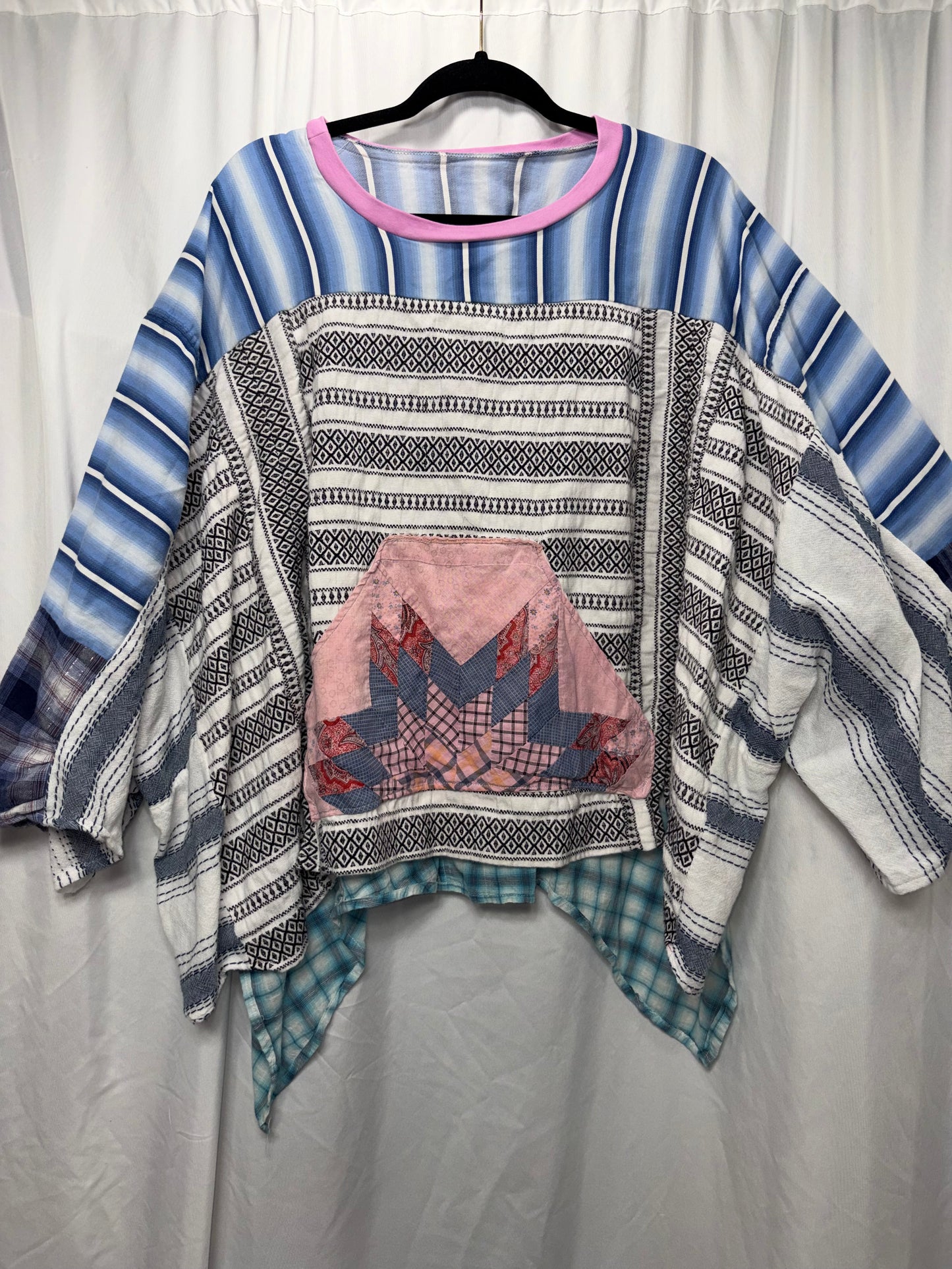 Mimosa Poncho Blouse, Free Size