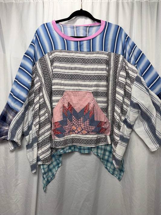 Mimosa Poncho Blouse, Free Size