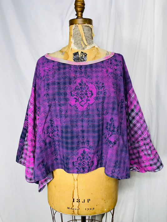 XS-S-M-L-XL Odette Poncho Top