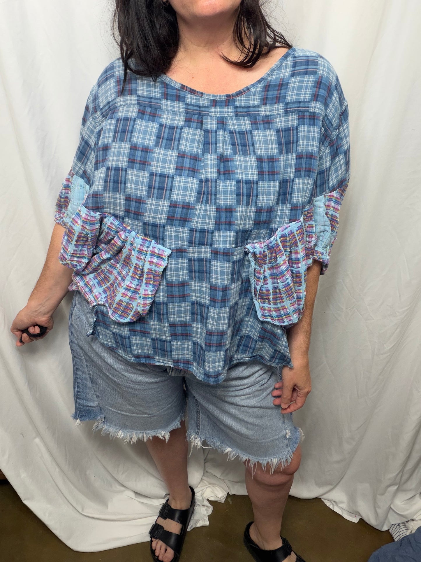 Reversible Georgette Blouse, fits XS to 3X