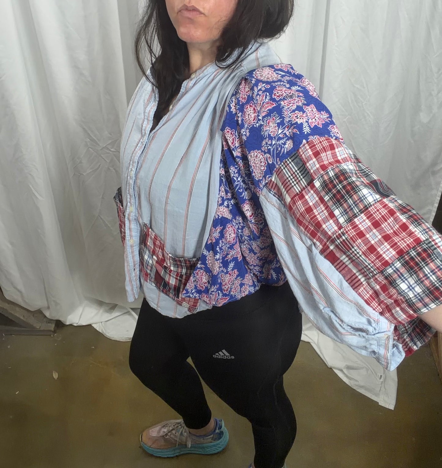 Camelia Pocket Blouse Kimono fits